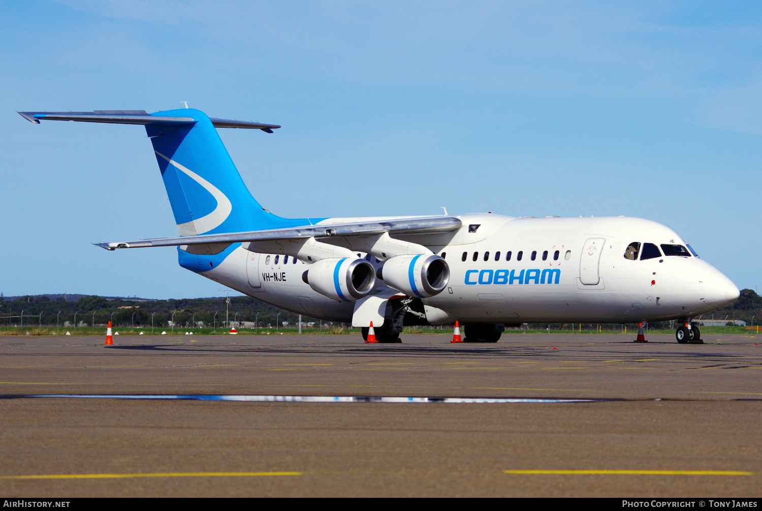 Aircraft Photo of VH-NJE | BAE Systems Avro 146-RJ100 | Cobham Aviation Services | AirHistory.net #575396