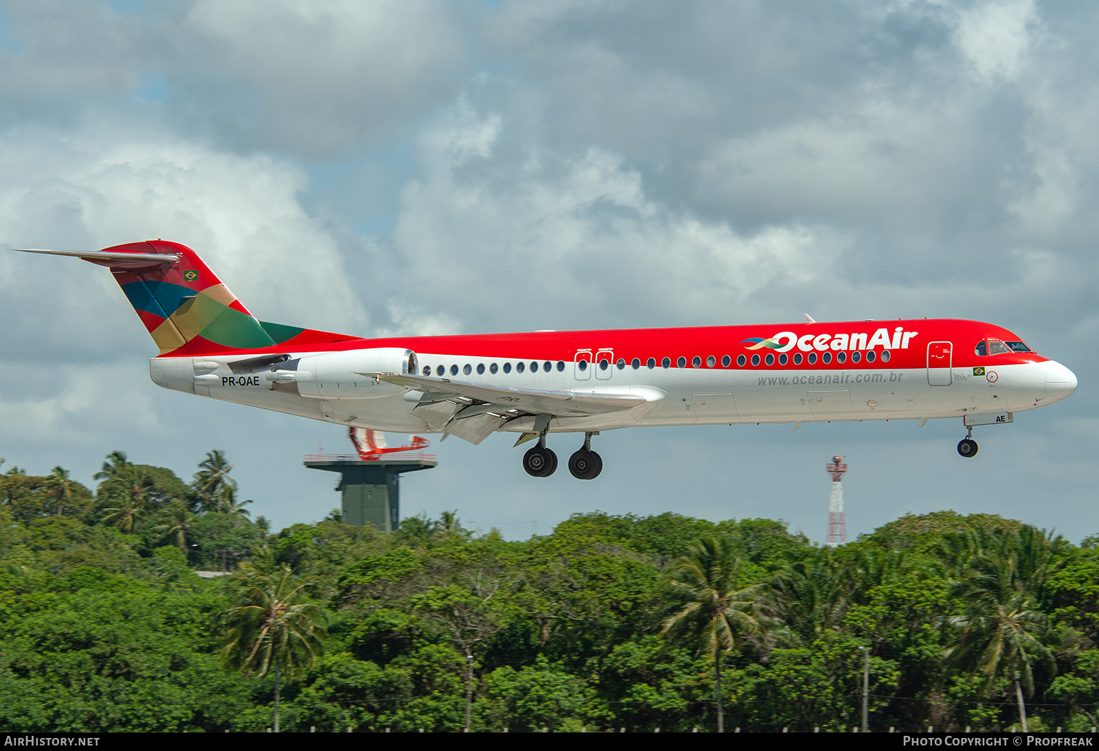 Aircraft Photo of PR-OAE | Fokker 100 (F28-0100) | OceanAir Linhas Aéreas | AirHistory.net #575450
