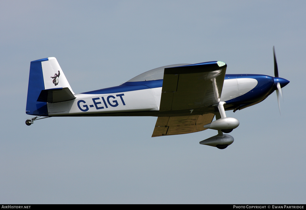 Aircraft Photo of G-EIGT | Van's RV-8 | AirHistory.net #575463