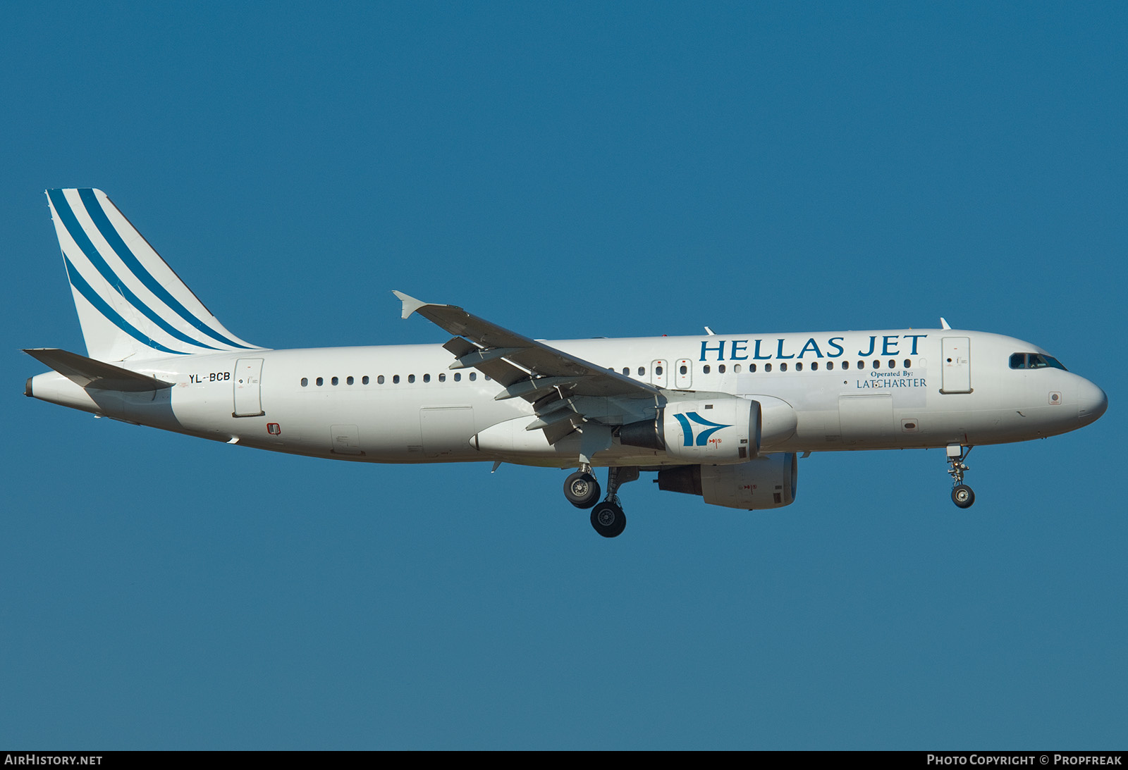 Aircraft Photo of YL-BCB | Airbus A320-211 | Hellas Jet | AirHistory.net #575464