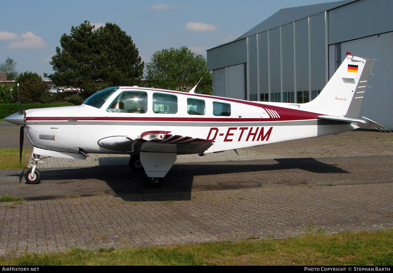 Aircraft Photo of D-ETHM | Beech A36 Bonanza | AirHistory.net #575484