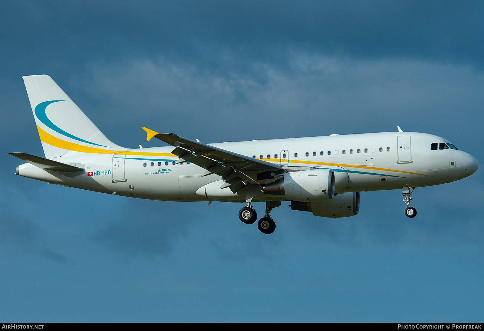 Aircraft Photo of HB-IPO | Airbus ACJ319 (A319-115/CJ) | AirHistory.net #575502