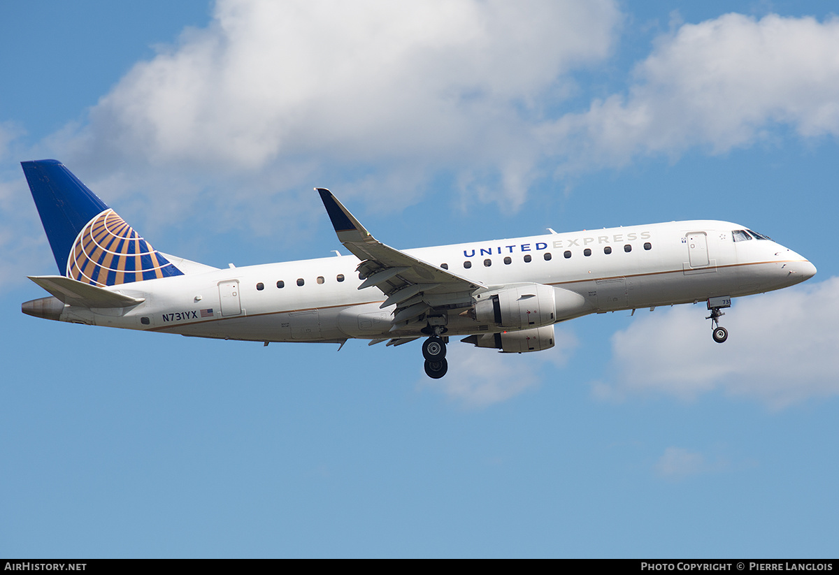 Aircraft Photo of N731YX | Embraer 175LR (ERJ-170-200LR) | United Express | AirHistory.net #575523