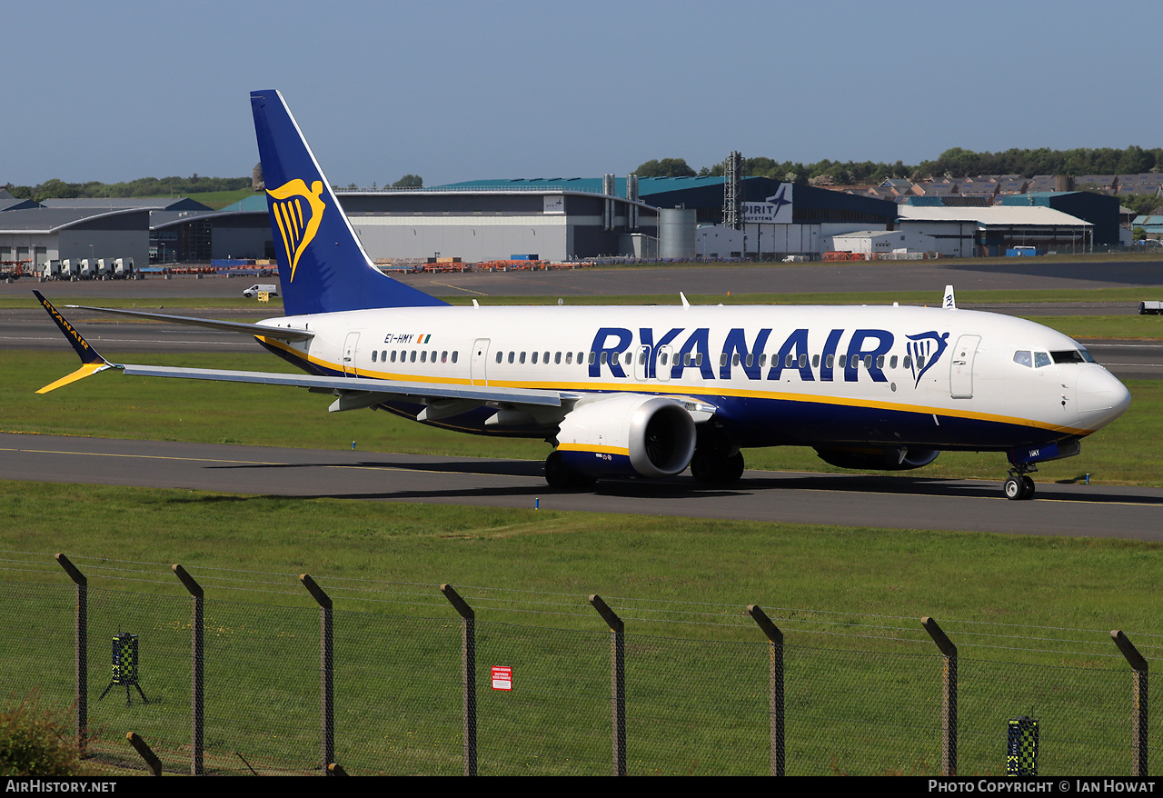 Aircraft Photo of EI-HMY | Boeing 737-8200 Max 200 | Ryanair | AirHistory.net #575529