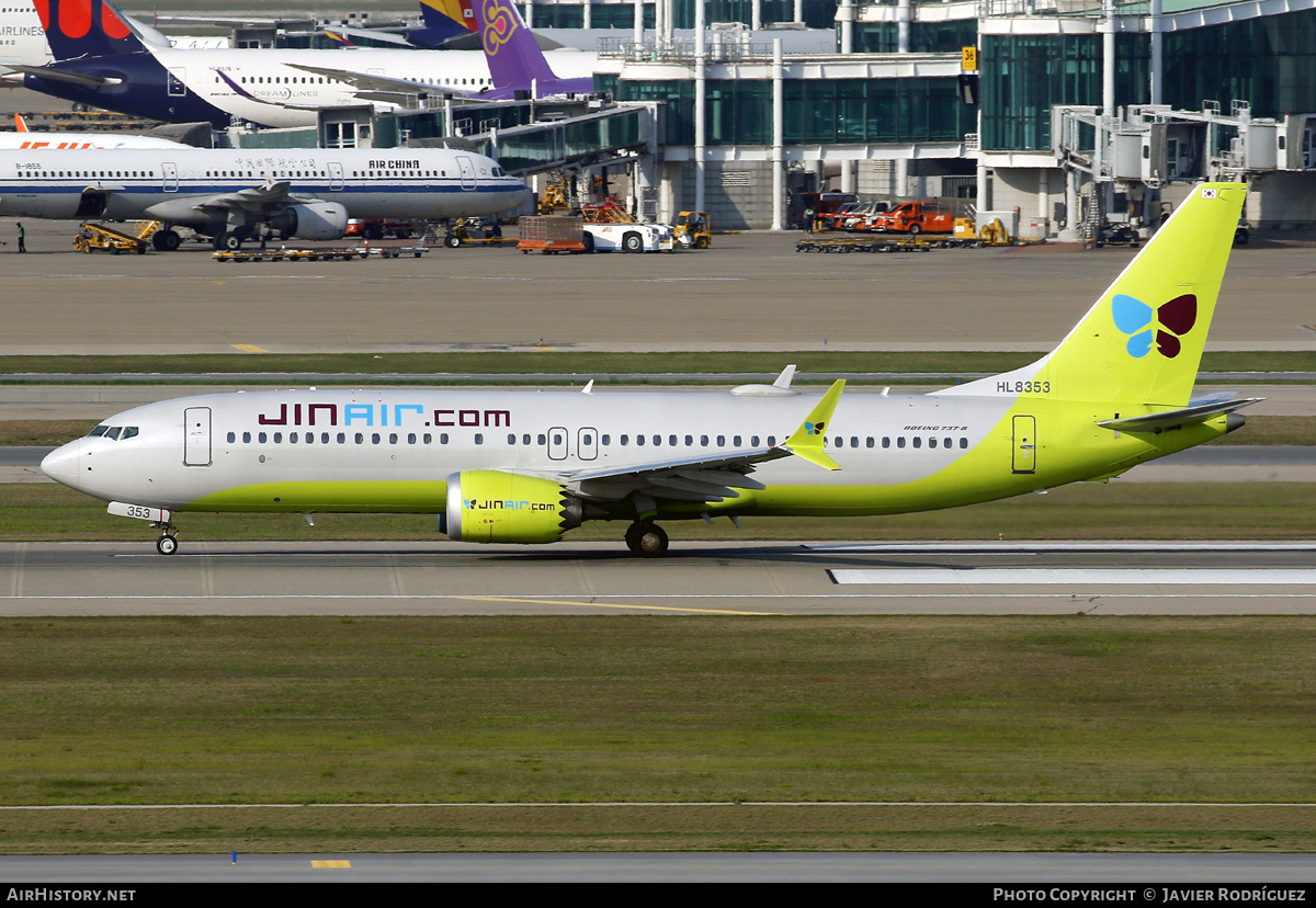 Aircraft Photo of HL8353 | Boeing 737-8 Max 8 | Jin Air | AirHistory.net #575541