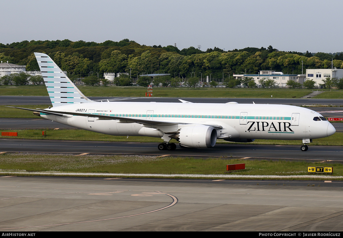 Aircraft Photo of JA827J | Boeing 787-8 Dreamliner | ZipAir | AirHistory.net #575546