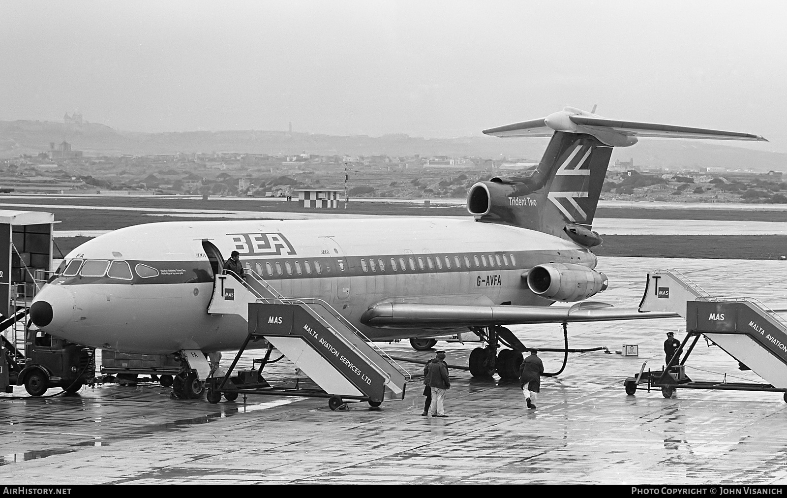 Aircraft Photo of G-AVFA | Hawker Siddeley HS-121 Trident 2E | BEA - British European Airways | AirHistory.net #575618