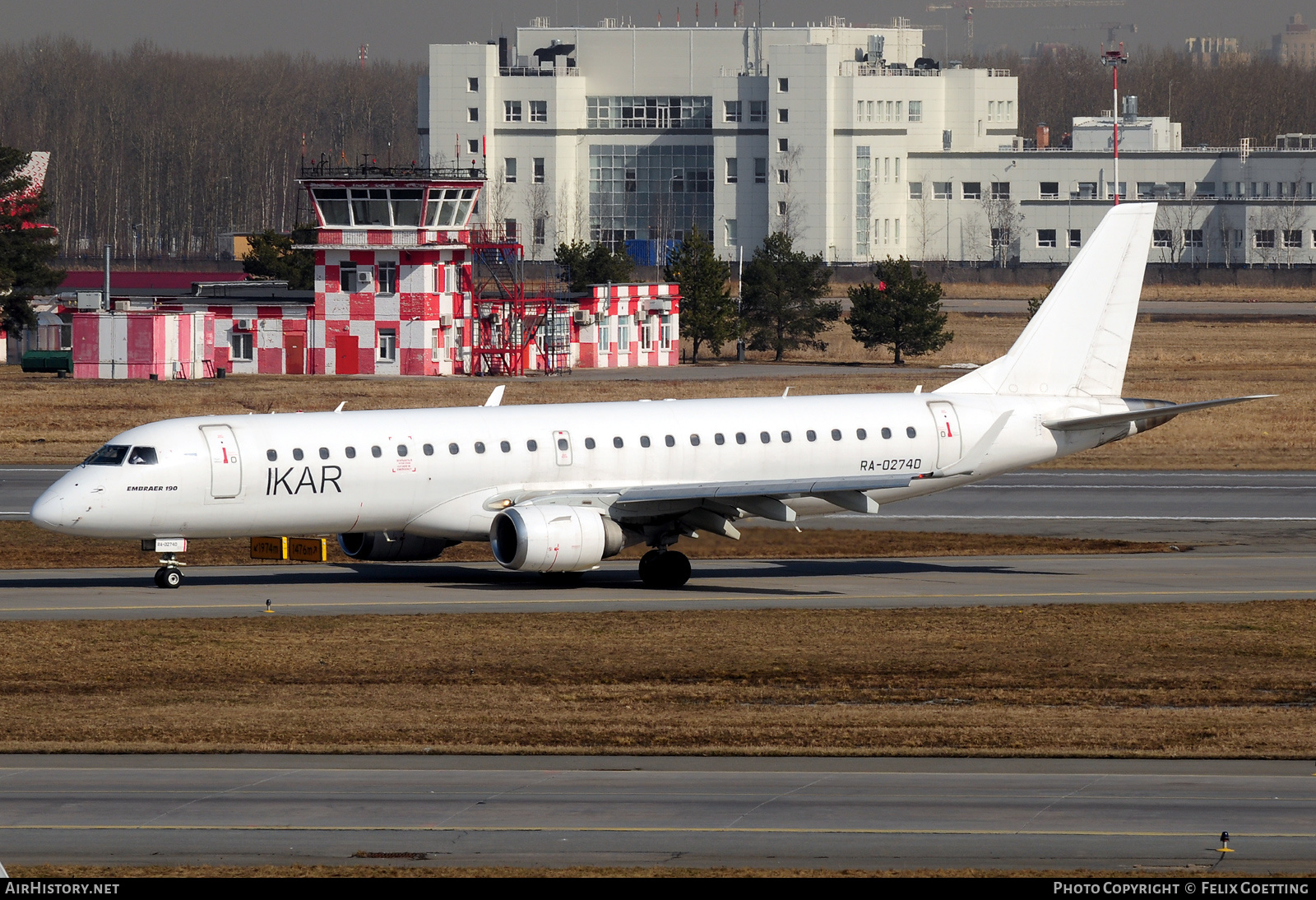 Aircraft Photo of RA-02740 | Embraer 190LR (ERJ-190-100LR) | Ikar Airlines | AirHistory.net #575641