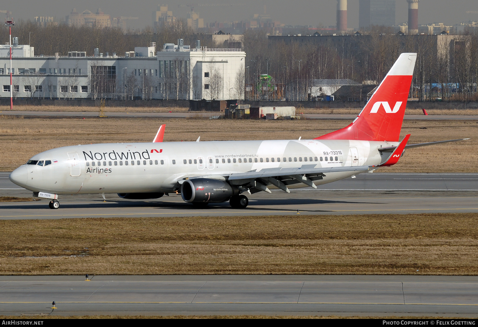 Aircraft Photo of RA-73316 | Boeing 737-82R | Nordwind Airlines | AirHistory.net #575663