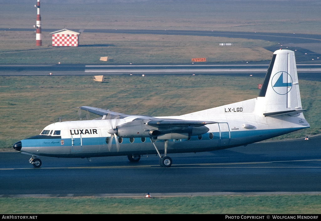 Aircraft Photo of LX-LGD | Fokker F27-600 Friendship | Luxair | AirHistory.net #575721