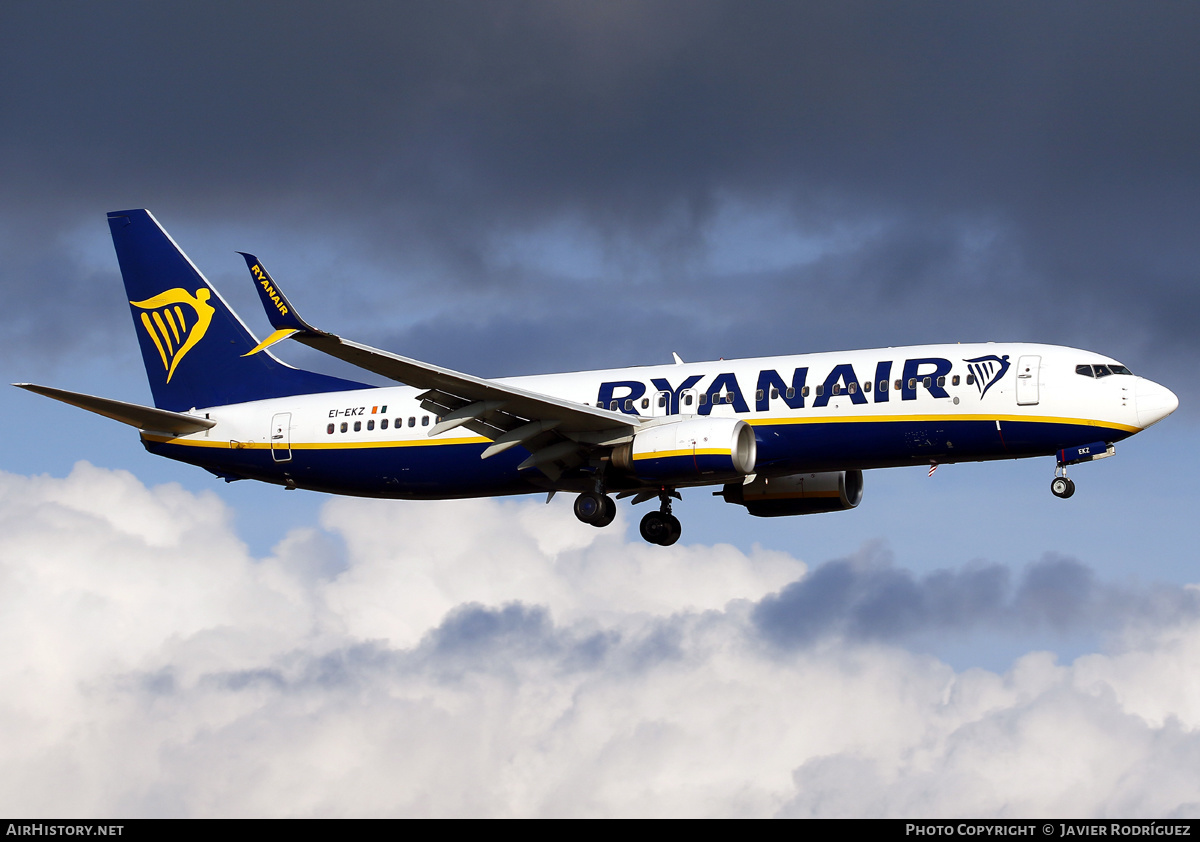 Aircraft Photo of EI-EKZ | Boeing 737-8AS | Ryanair | AirHistory.net #575757