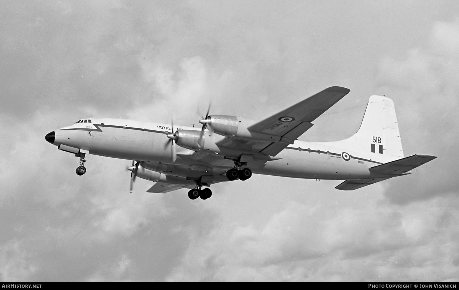 Aircraft Photo of XM518 | Bristol 175 Britannia C.1 (253) | UK - Air Force | AirHistory.net #575791