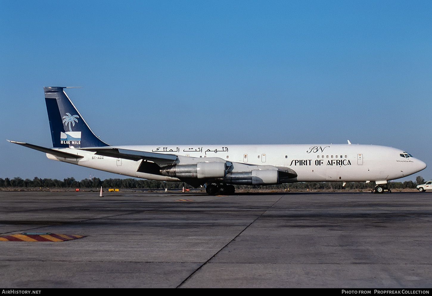 Aircraft Photo of ST-AQW | Boeing 707-336C | Blue Nile - Spirit of Africa | AirHistory.net #575808