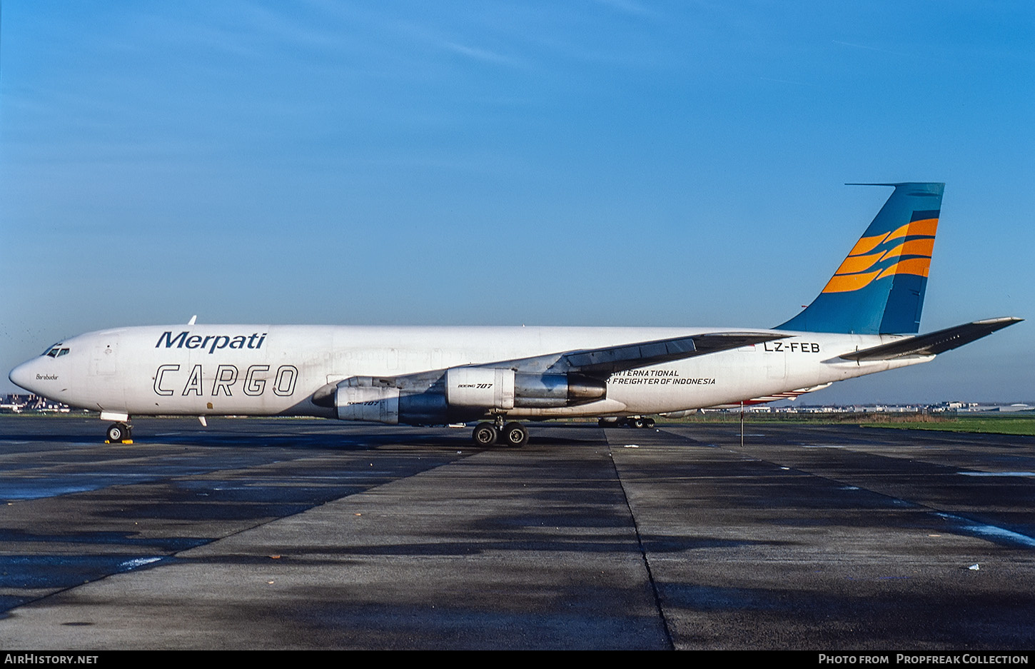 Aircraft Photo of LZ-FEB | Boeing 707-323C | Merpati Nusantara Airlines Cargo | AirHistory.net #575810