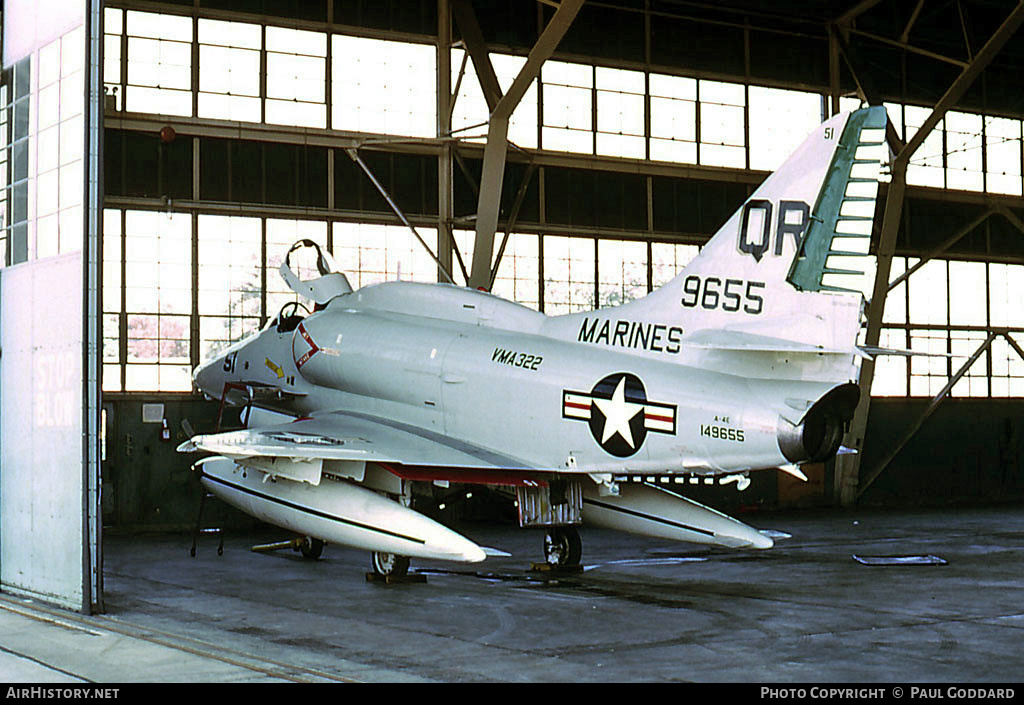 Aircraft Photo of 149655 / 9655 | Douglas A-4E Skyhawk (A4D-5) | USA - Marines | AirHistory.net #575864