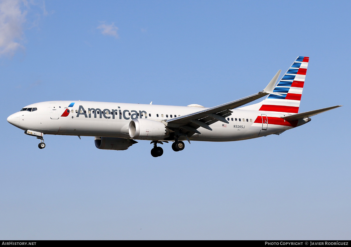 Aircraft Photo of N326SJ | Boeing 737-8 Max 8 | American Airlines | AirHistory.net #575923