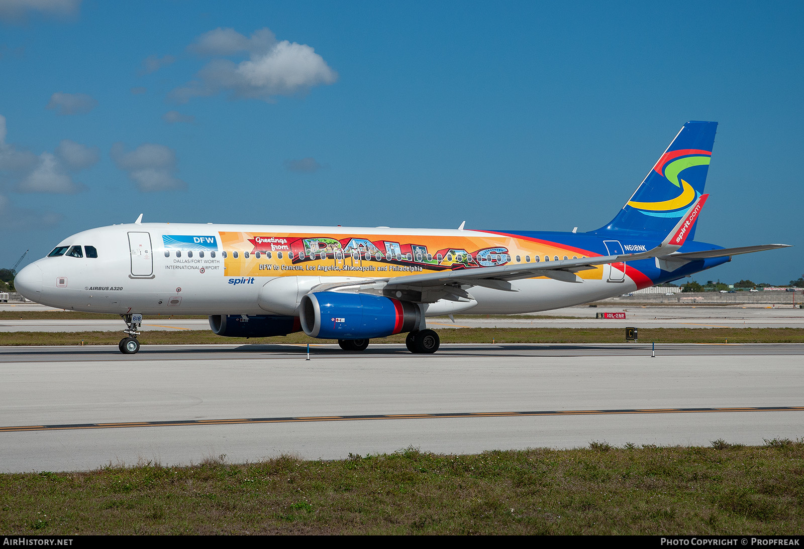 Aircraft Photo of N618NK | Airbus A320-232 | Spirit Airlines | AirHistory.net #576063