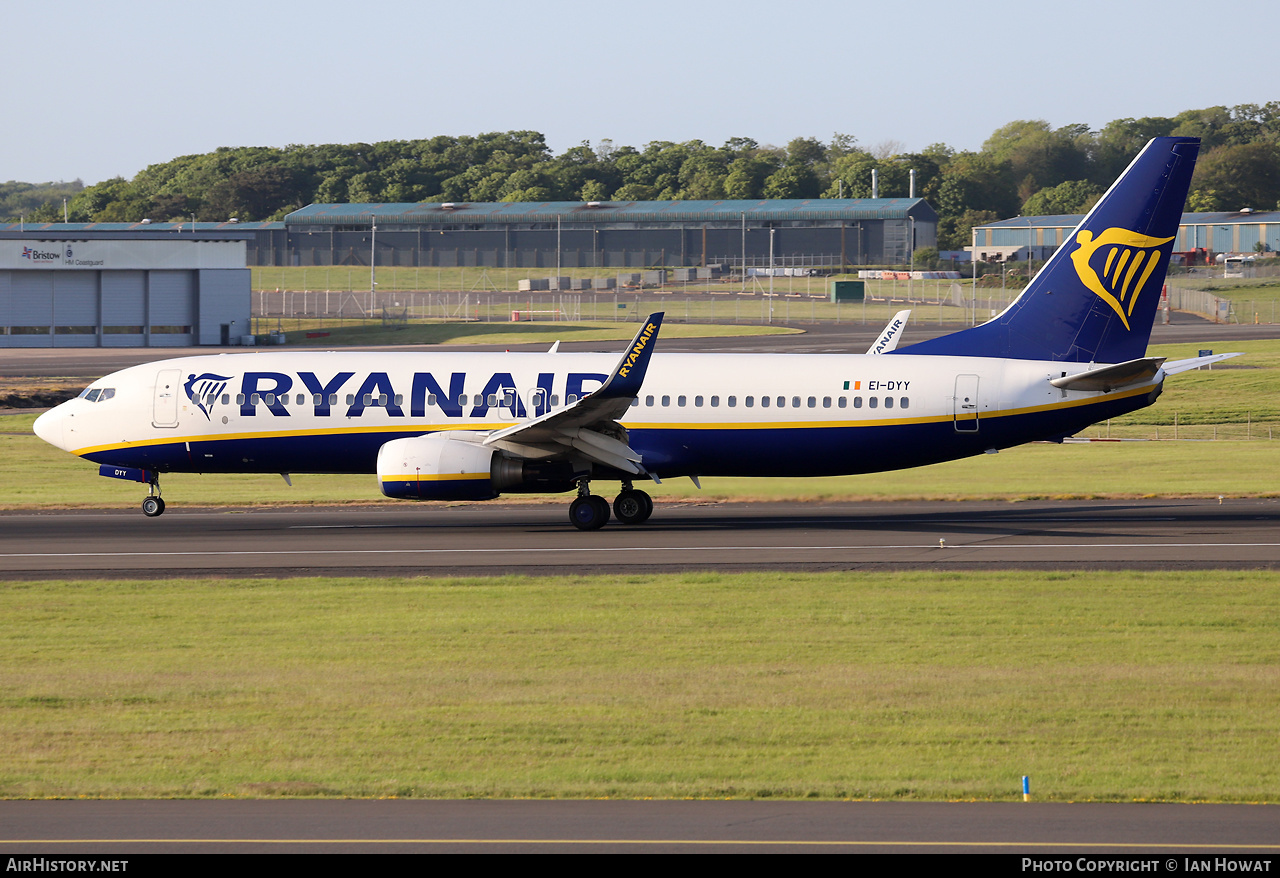 Aircraft Photo of EI-DYY | Boeing 737-8AS | Ryanair | AirHistory.net #576078