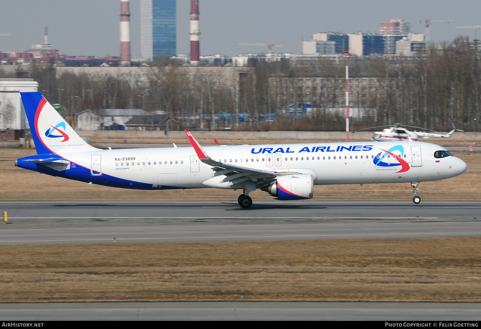 Aircraft Photo of RA-73839 | Airbus A321-251NX | Ural Airlines | AirHistory.net #576093