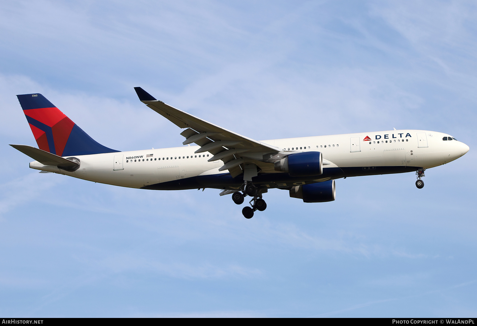Aircraft Photo of N860NW | Airbus A330-223 | Delta Air Lines | AirHistory.net #576149