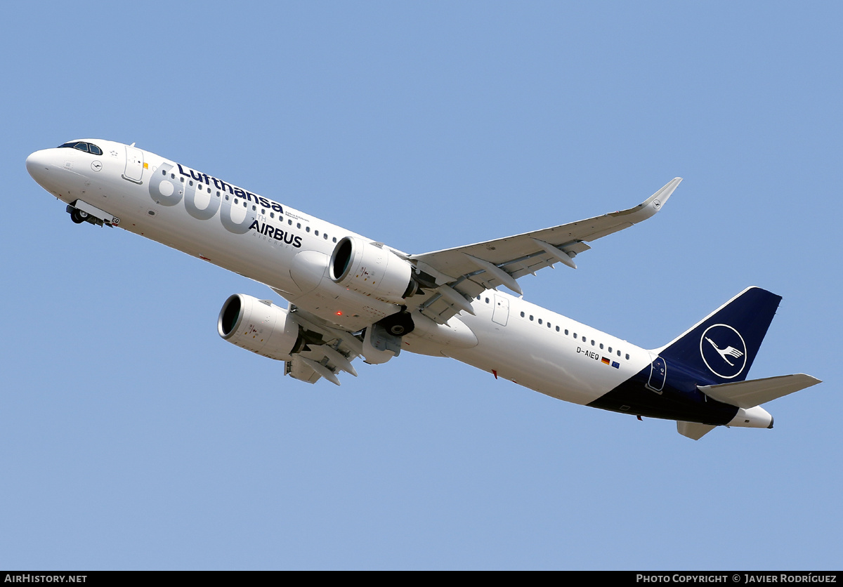 Aircraft Photo of D-AIEQ | Airbus A321-271NX | Lufthansa | AirHistory.net #576201
