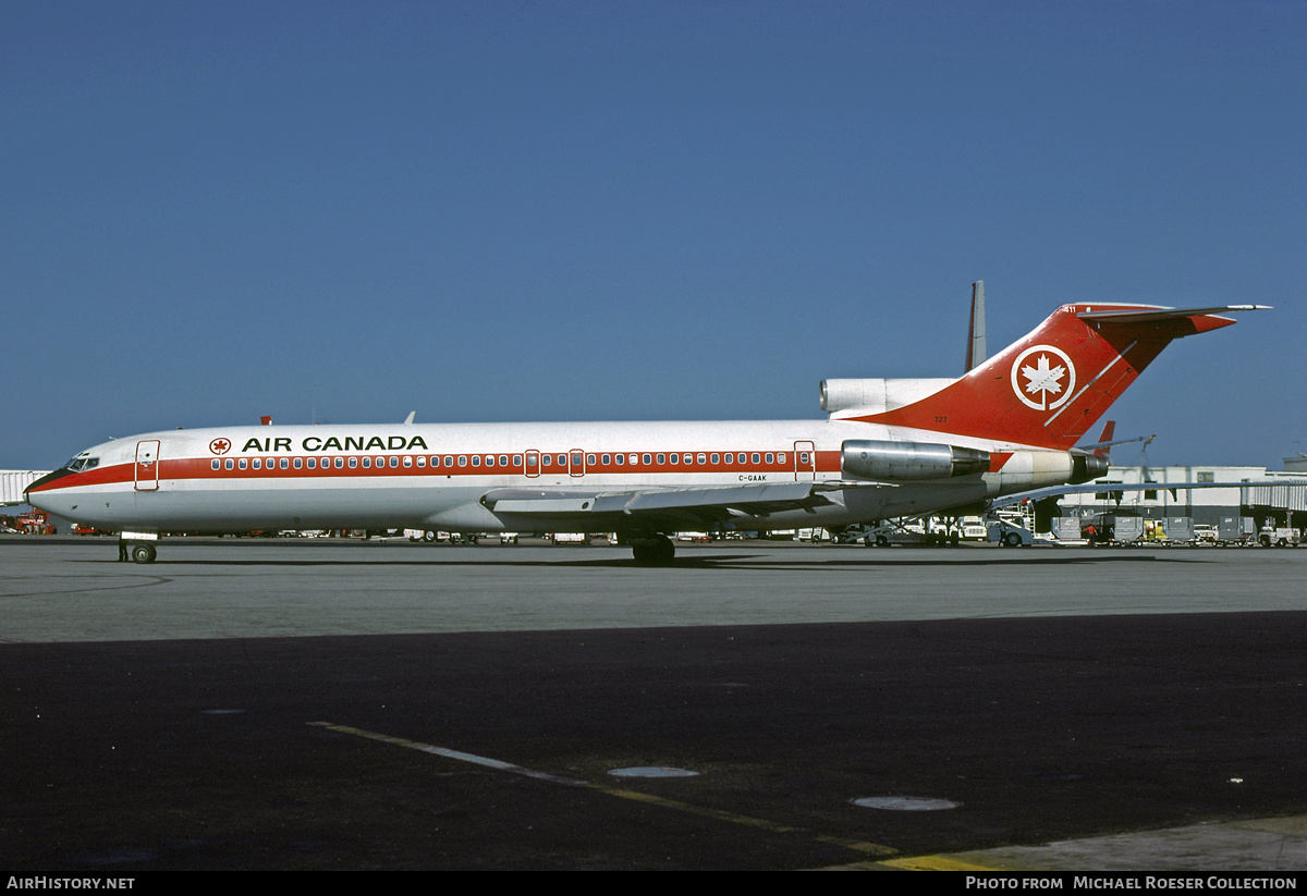 Aircraft Photo of C-GAAK | Boeing 727-233/Adv | Air Canada | AirHistory.net #576203