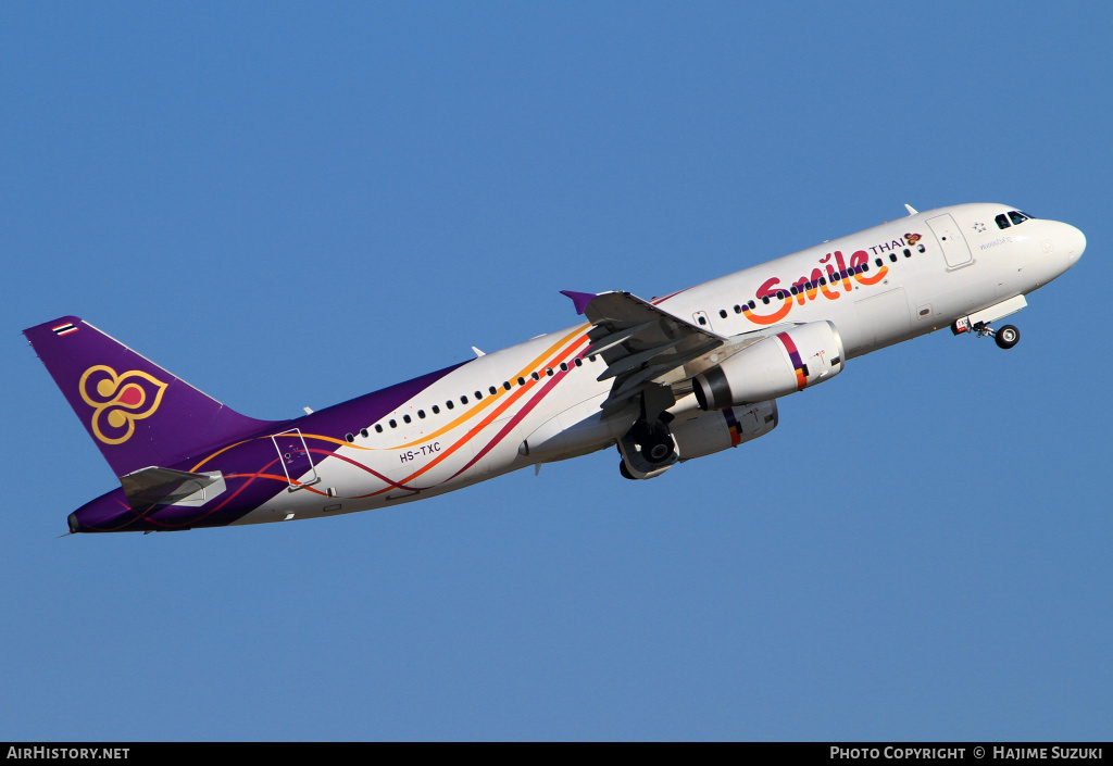 Aircraft Photo of HS-TXC | Airbus A320-232 | Thai Smile | AirHistory.net #576231
