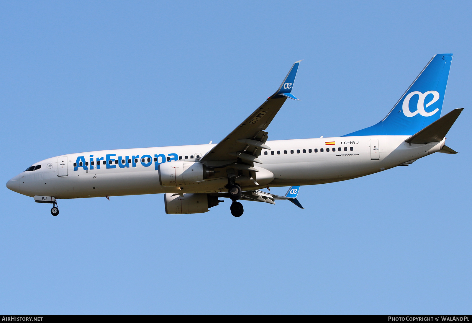 Aircraft Photo of EC-NVJ | Boeing 737-8K5 | Air Europa | AirHistory.net #576263