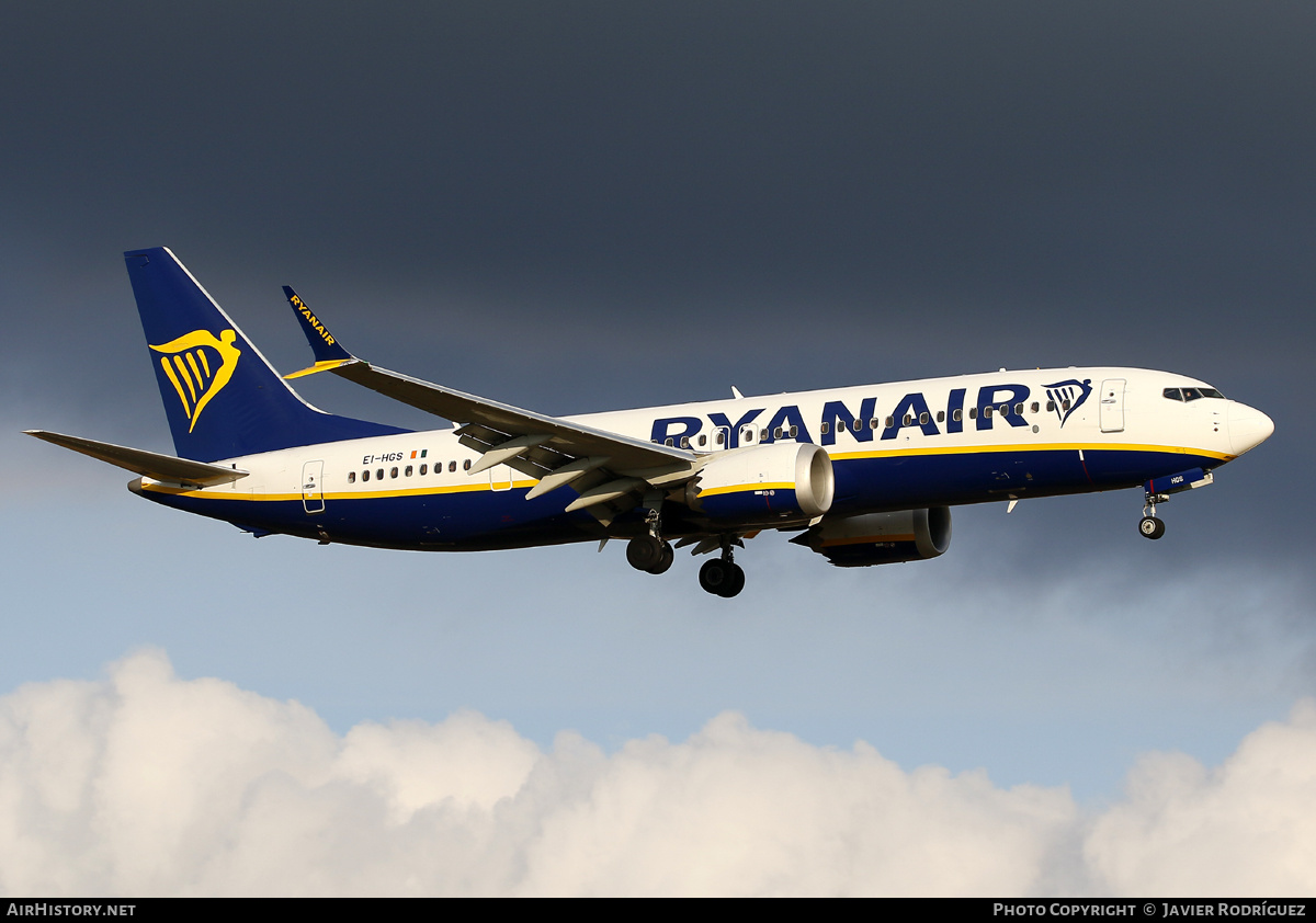 Aircraft Photo of EI-HGS | Boeing 737-8200 Max 200 | AirHistory.net #576293