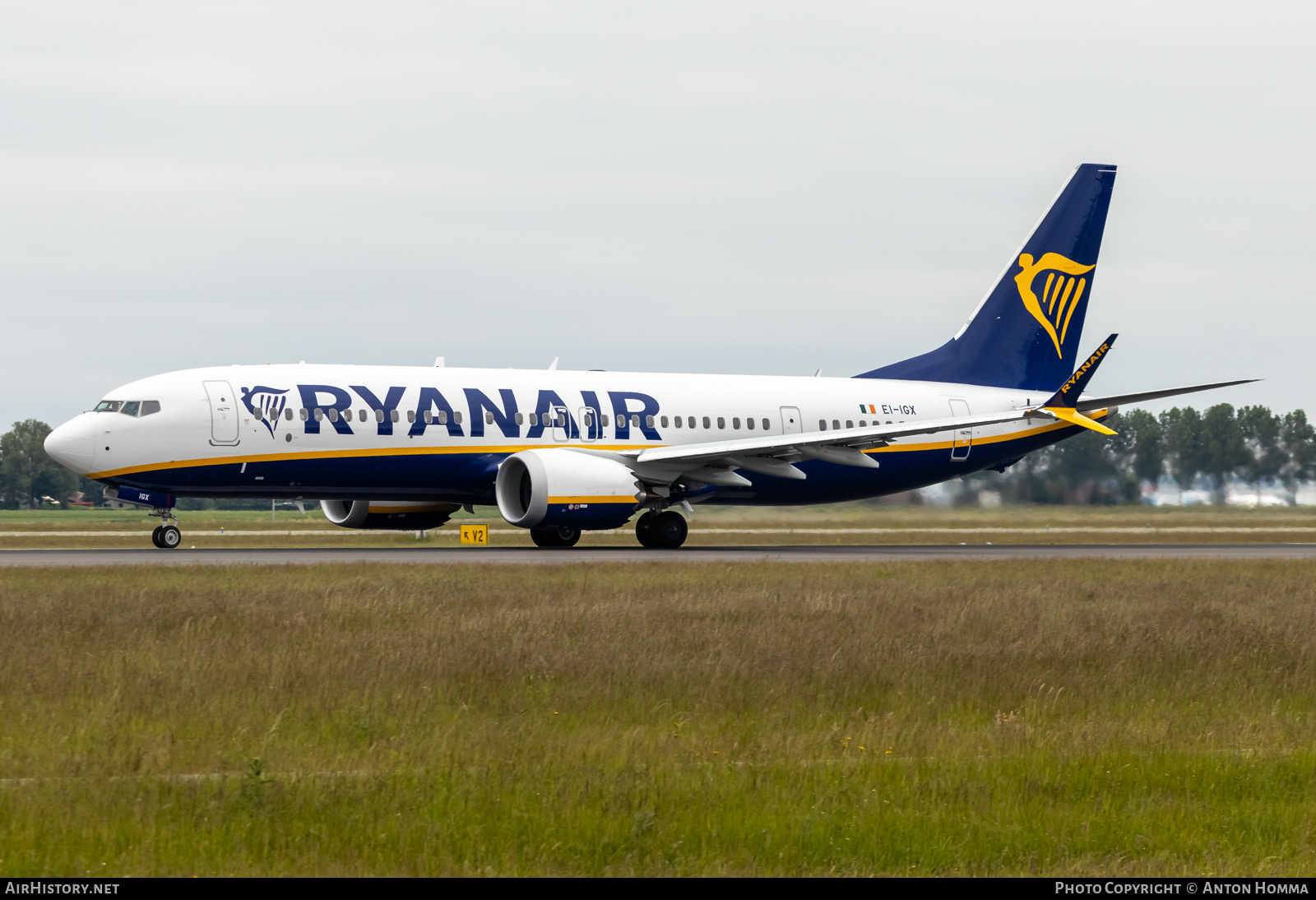 Aircraft Photo of EI-IGX | Boeing 737-8200 Max 200 | Ryanair | AirHistory.net #576303