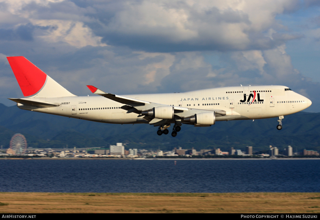 Aircraft Photo of JA8087 | Boeing 747-446 | Japan Airlines - JAL | AirHistory.net #576308