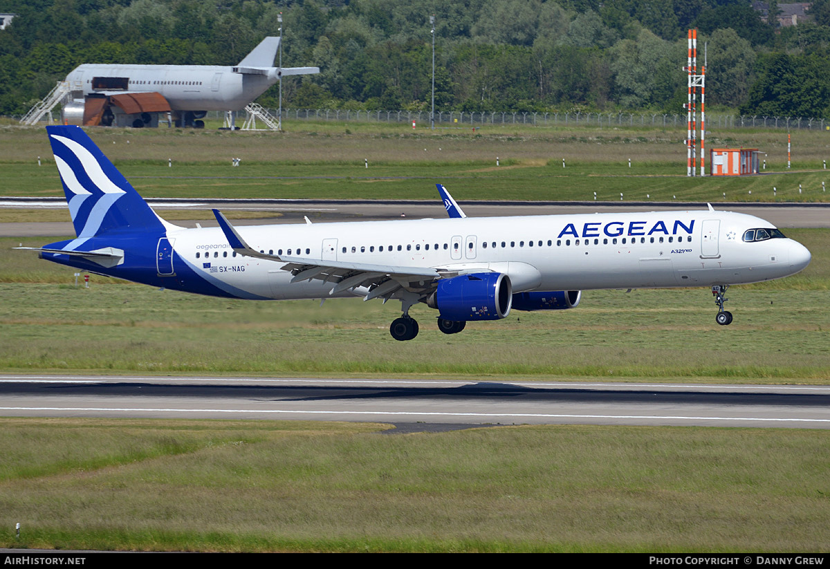 Aircraft Photo of SX-NAG | Airbus A321-271NX | Aegean Airlines | AirHistory.net #576346