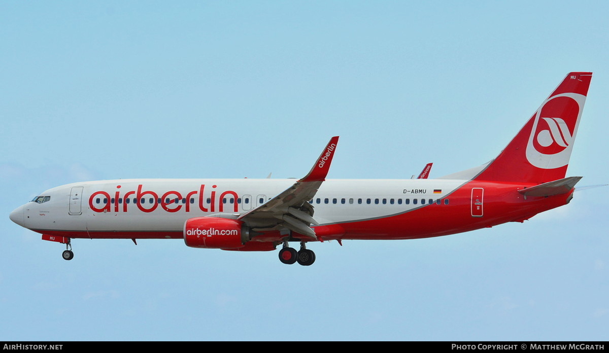 Aircraft Photo of D-ABMU | Boeing 737-86J | Air Berlin | AirHistory.net #576399
