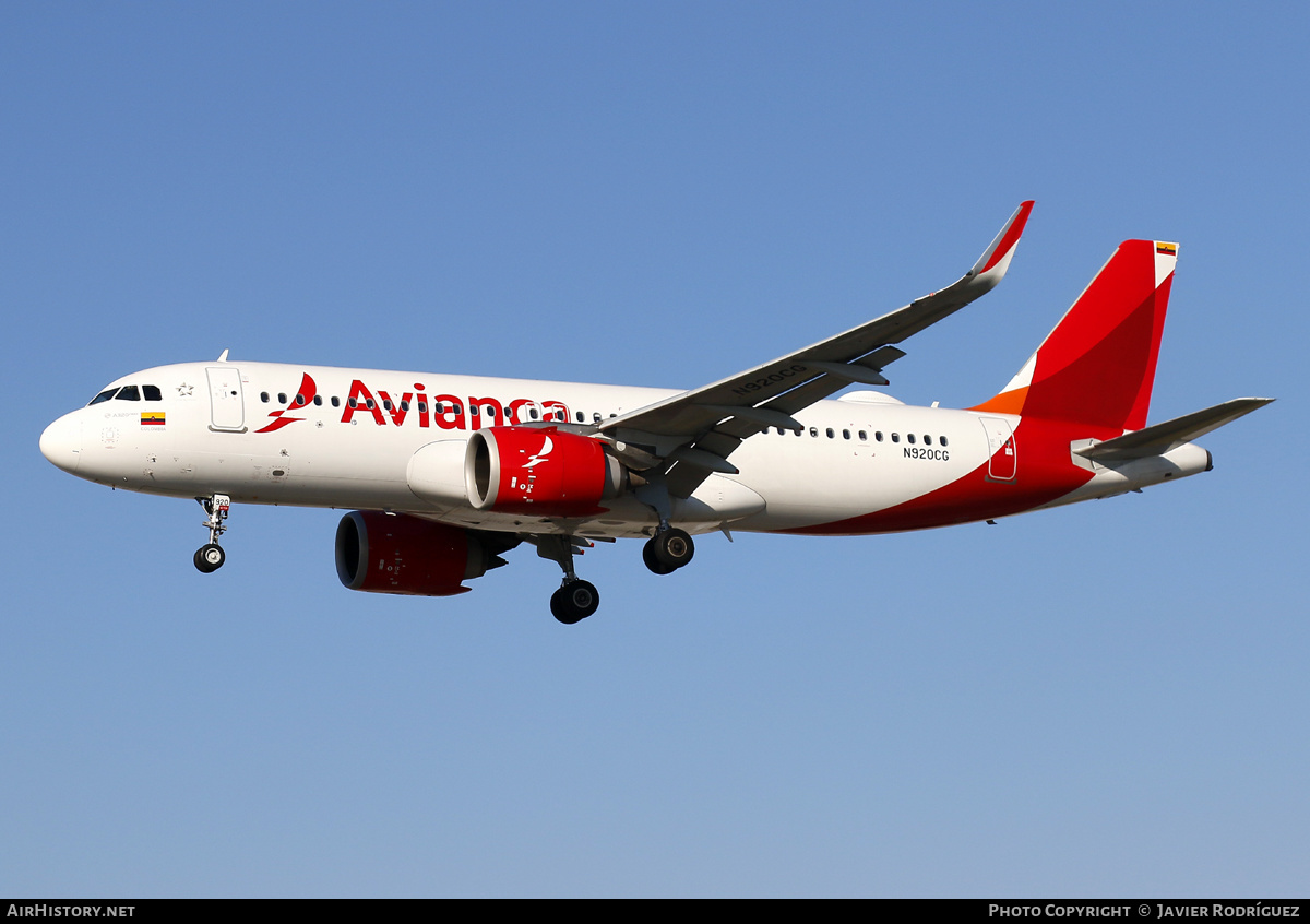 Aircraft Photo of N920CG | Airbus A320-251N | Avianca | AirHistory.net #576404