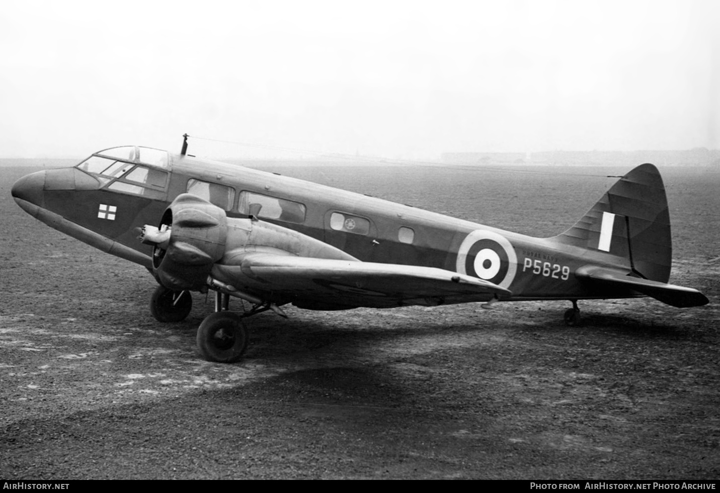 Aircraft Photo of P5629 | Airspeed AS-6J Envoy III | UK - Navy | AirHistory.net #576426