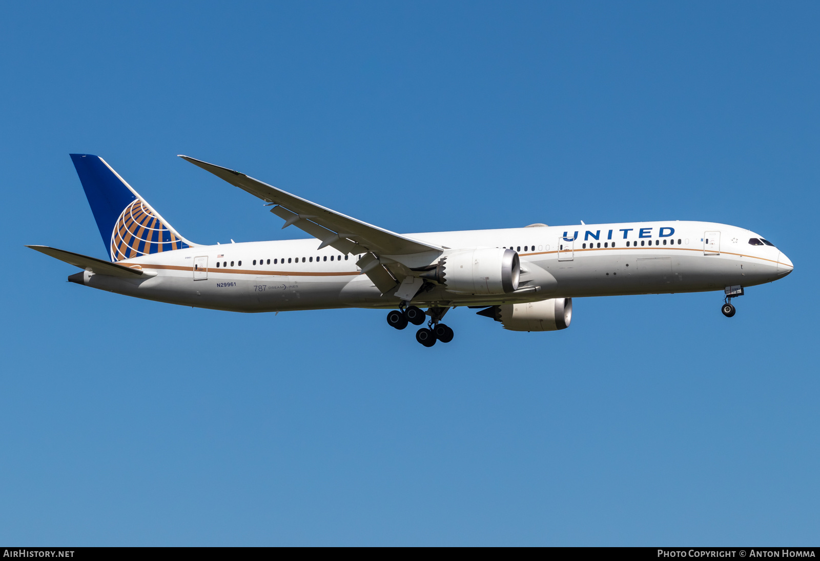 Aircraft Photo of N29961 | Boeing 787-9 Dreamliner | United Airlines | AirHistory.net #576488