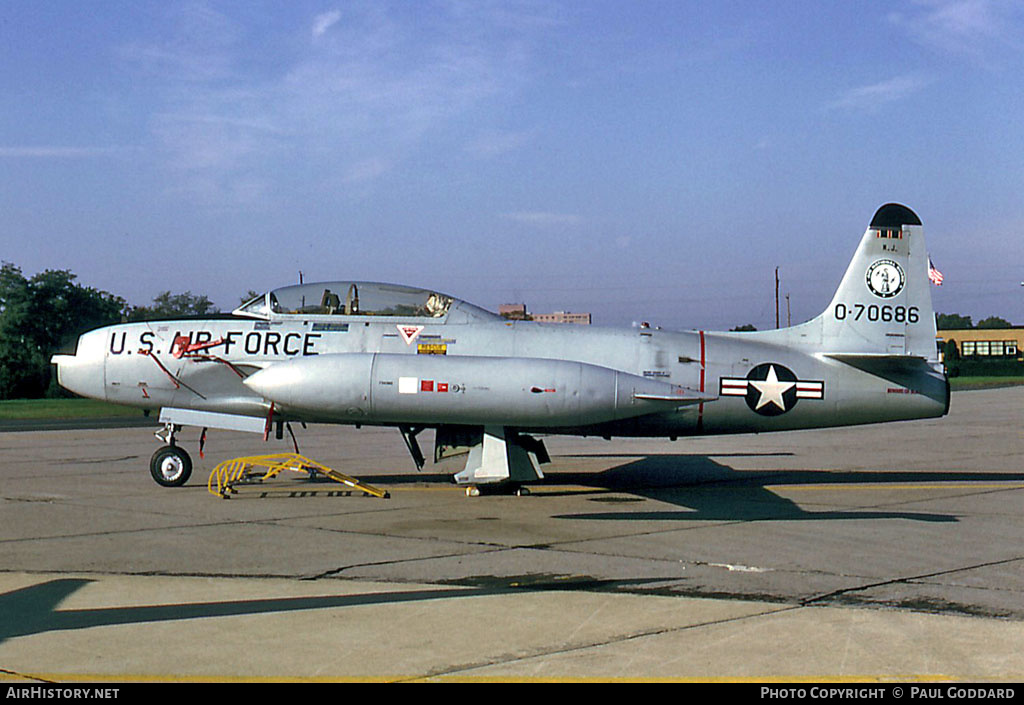 Aircraft Photo of 57-686 / 0-70686 | Lockheed T-33A | USA - Air Force | AirHistory.net #576489