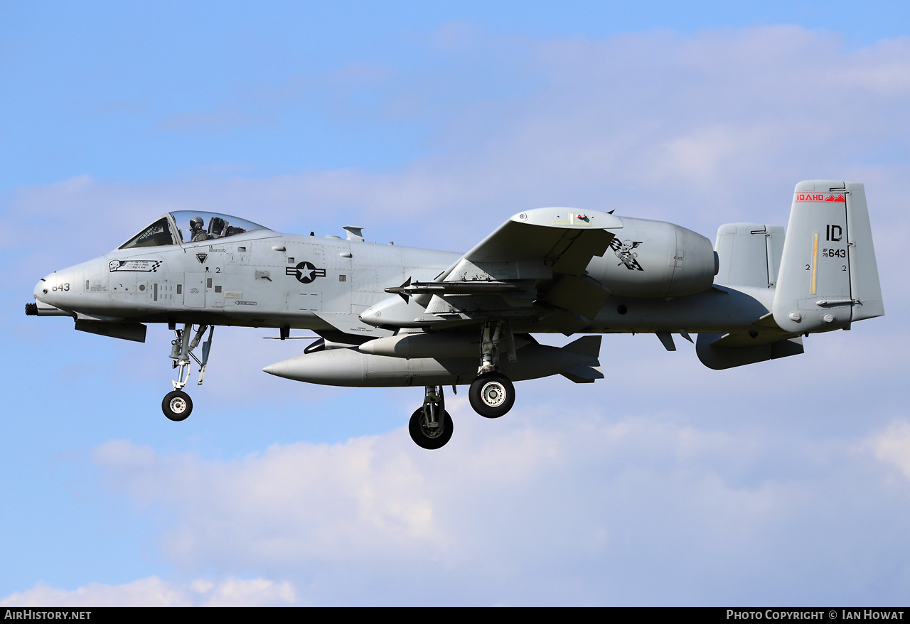 Aircraft Photo of 78-0643 / AF78-643 | Fairchild A-10C Thunderbolt II | USA - Air Force | AirHistory.net #576534