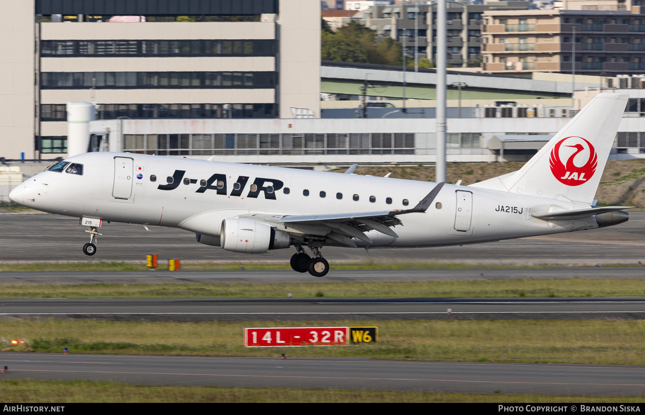 Aircraft Photo of JA215J | Embraer 170STD (ERJ-170-100STD) | J-Air | AirHistory.net #576643