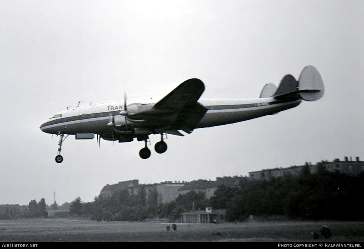 Aircraft Photo of G-AHEL | Lockheed L-049E Constellation | Trans-European Airways | AirHistory.net #576726