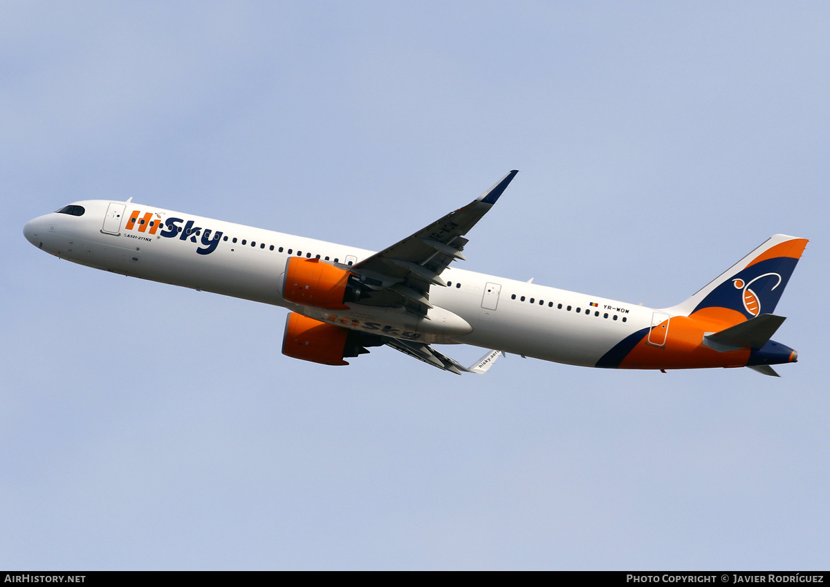 Aircraft Photo of YR-WOW | Airbus A321-271NX | HiSky | AirHistory.net #576750