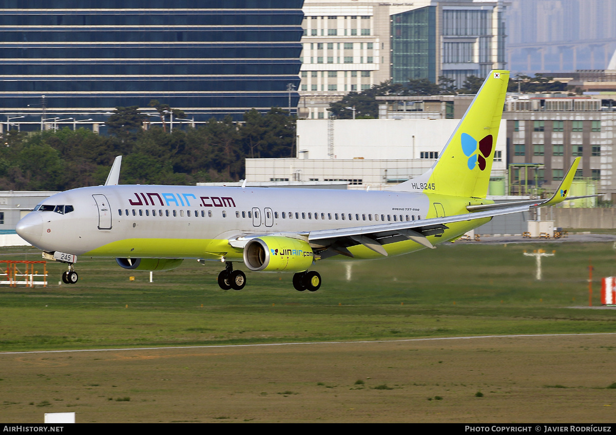 Aircraft Photo of HL8245 | Boeing 737-8Q8 | Jin Air | AirHistory.net #576753
