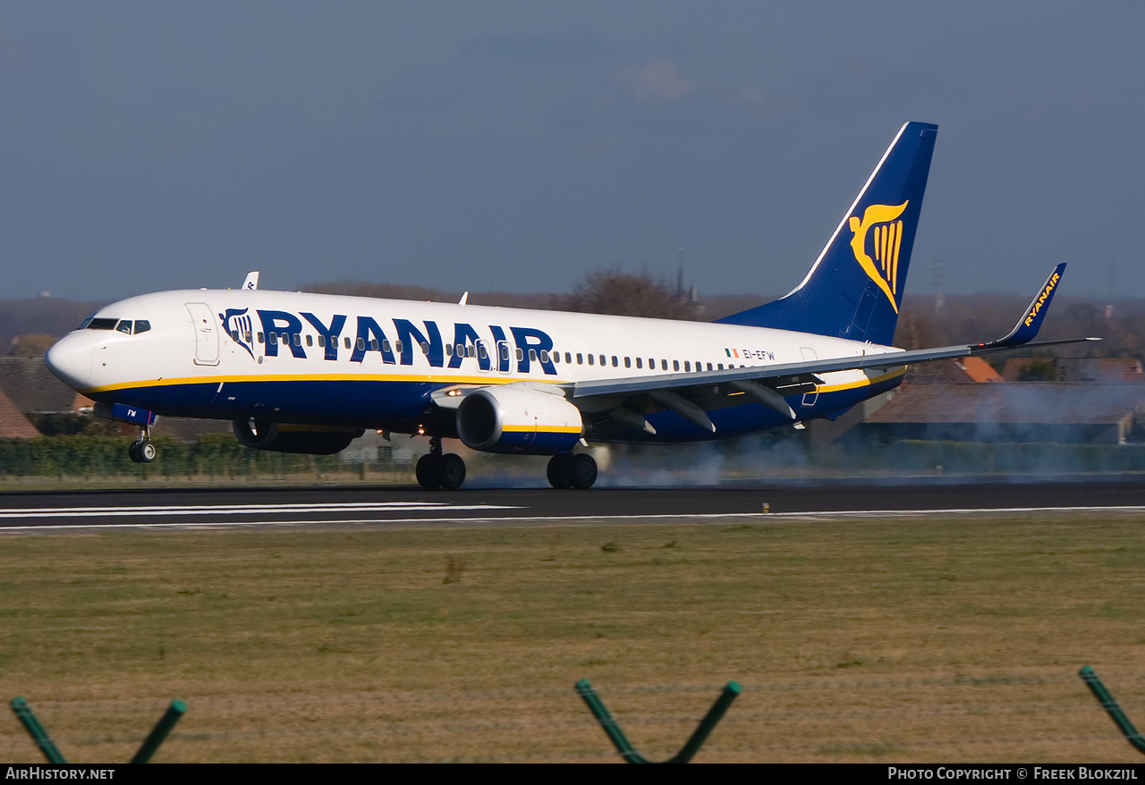 Aircraft Photo of EI-EFW | Boeing 737-8AS | Ryanair | AirHistory.net #576863