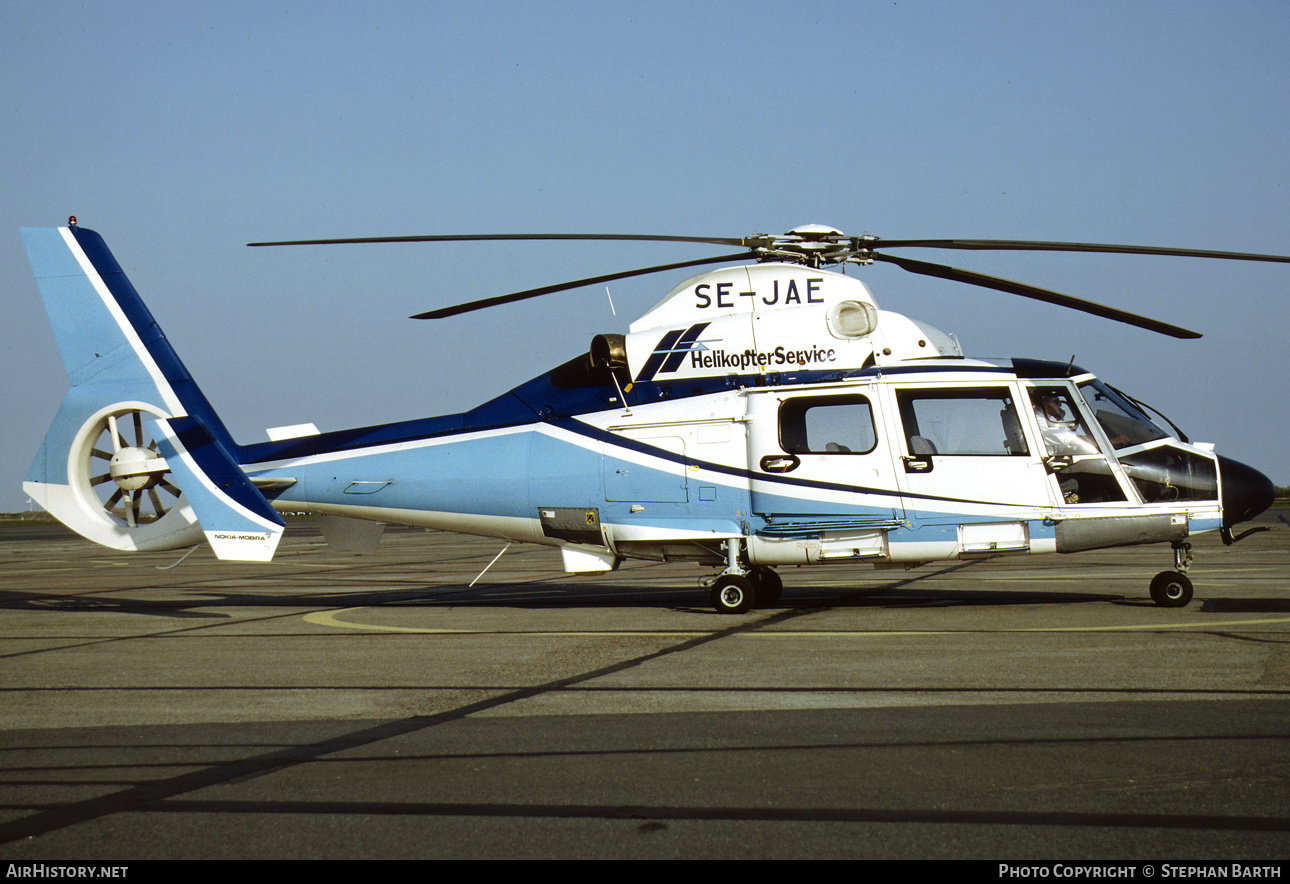 Aircraft Photo of SE-JAE | Aerospatiale AS-365N-2 Dauphin 2 | Helikopter Service | AirHistory.net #576874