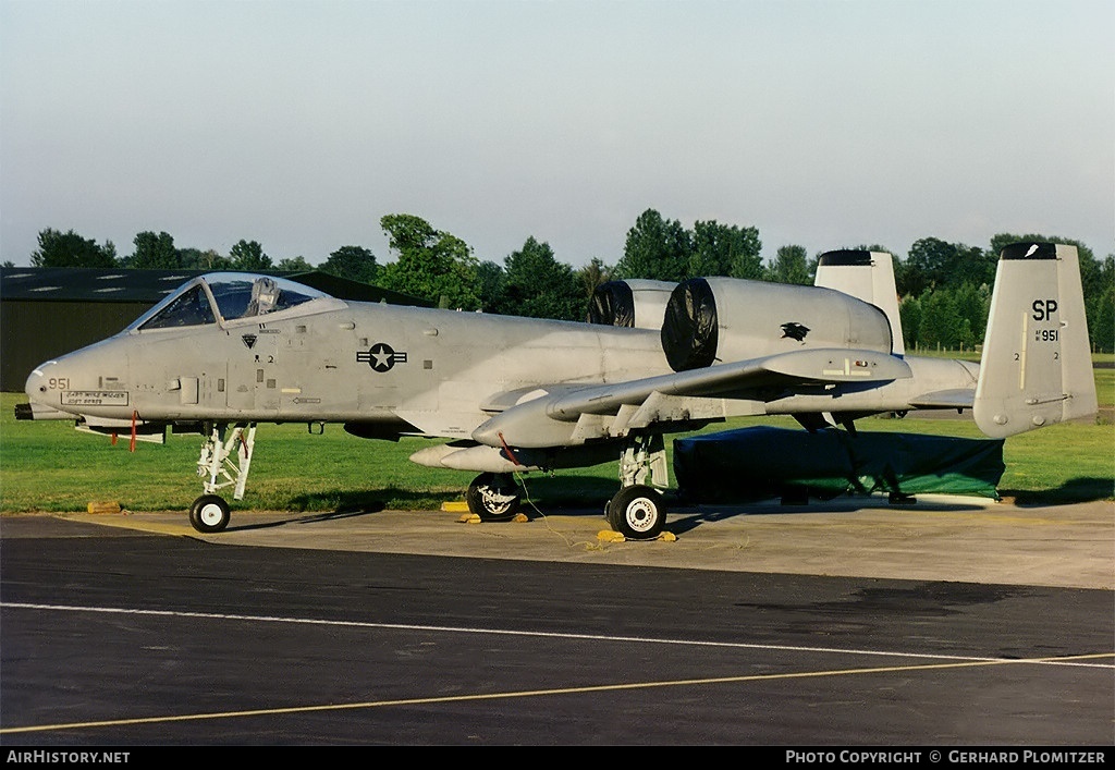 Aircraft Photo of 81-0951 | Fairchild A-10A Thunderbolt II | USA - Air Force | AirHistory.net #576881