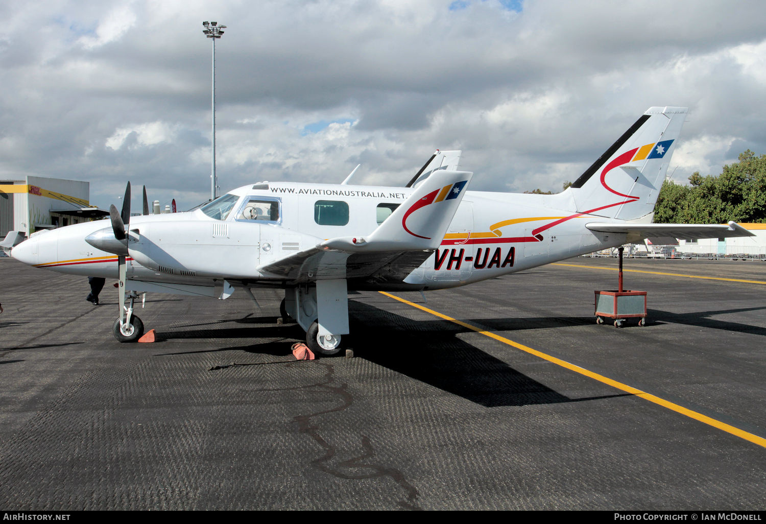 Aircraft Photo of VH-UAA | Piper PA-31P Pressurized Navajo/Colemill Panther Navajo | Aviation Australia | AirHistory.net #576894