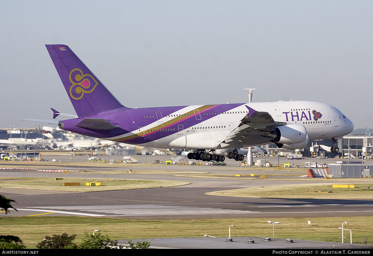 Aircraft Photo of HS-TUC | Airbus A380-841 | Thai Airways International | AirHistory.net #576921