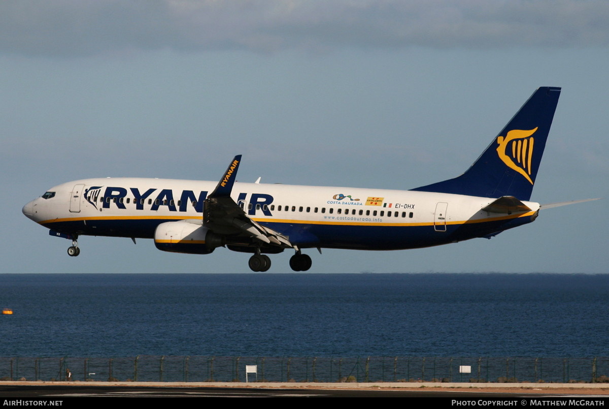 Aircraft Photo of EI-DHX | Boeing 737-8AS | Ryanair | Costa Daurada | AirHistory.net #576929