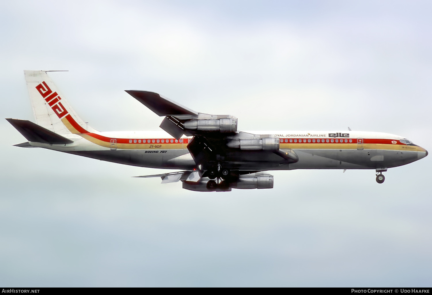 Aircraft Photo of JY-ADP | Boeing 707-3D3C | Alia - The Royal Jordanian Airline | AirHistory.net #576983