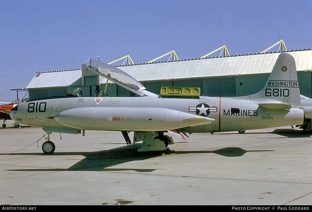 Aircraft Photo of 136810 / 6810 | Lockheed T-33B | USA - Marines | AirHistory.net #577012
